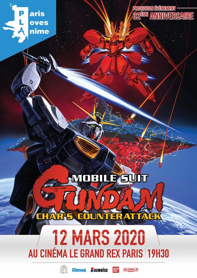 Mobile Suit Gundam Char Contre Attaque Projection de Mobile Suit Gundam Char Contre attaque à Paris (Le 12