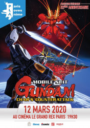 Projection de Mobile Suit Gundam Char Contre attaque