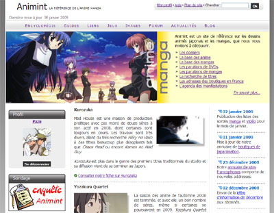 La page d'accueil new look