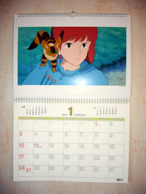 Le calendrier Ghibli 2010 est arrivé